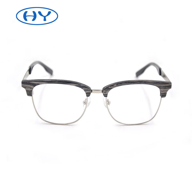 Wood Rimmed Eyeglasses Frames Clear Lens Wooden Glasses