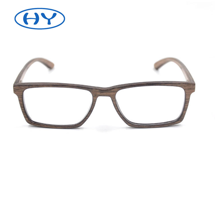 Wooden eyewear glasses frame optical lens