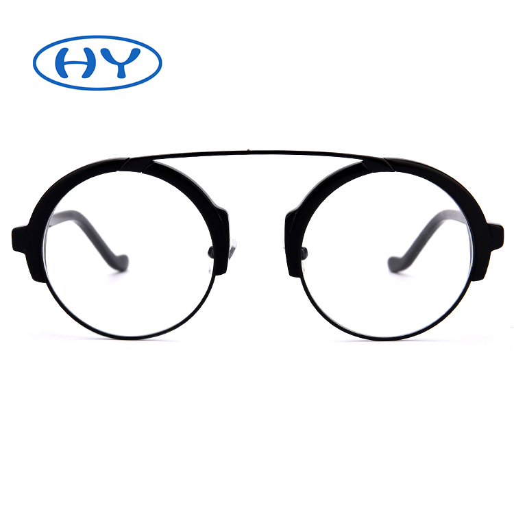 Round Acetate Non-prescription Eyeglasses Frame Optical Eyewear for Women