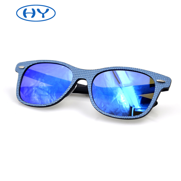 Men's Hot Retro Polarized Sunglasses Carbon Fiber Frame Ultra Light