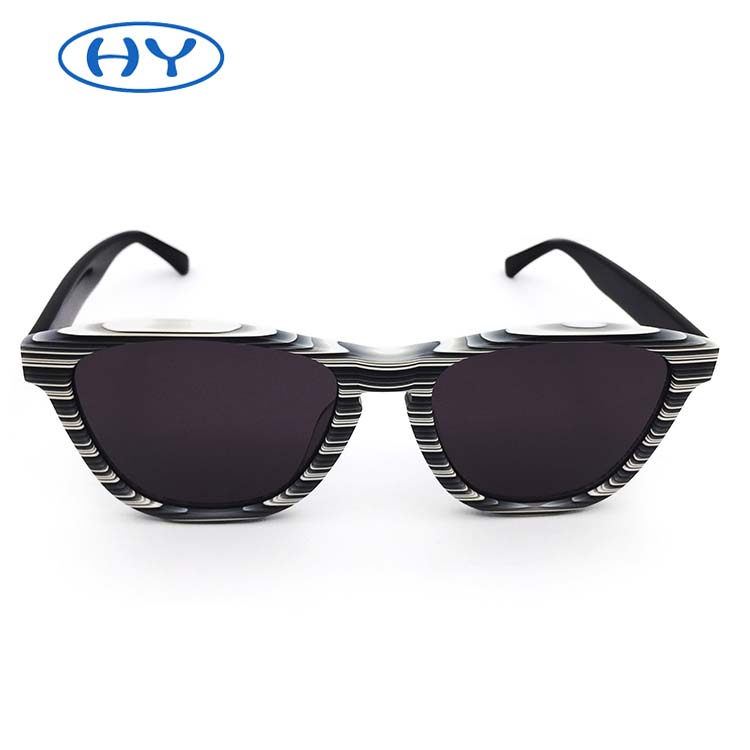 2019 New Arrival Sun Glasses Men Acetate Frame with Stripes
