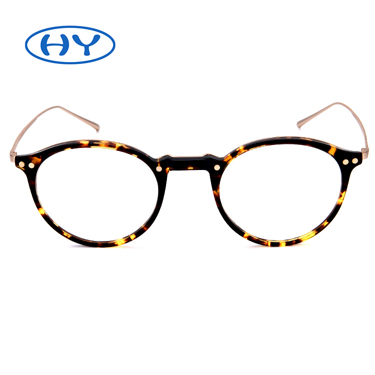 Women Round Frames Glasses Non Prescription Eyewear Transparent Lens