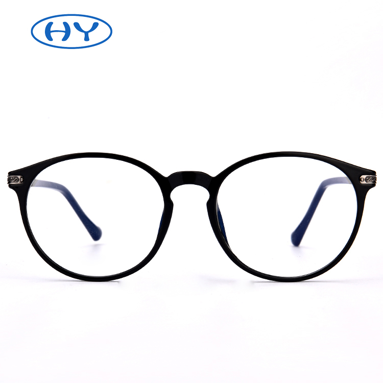 Round Clear Acetate Frame Glasses