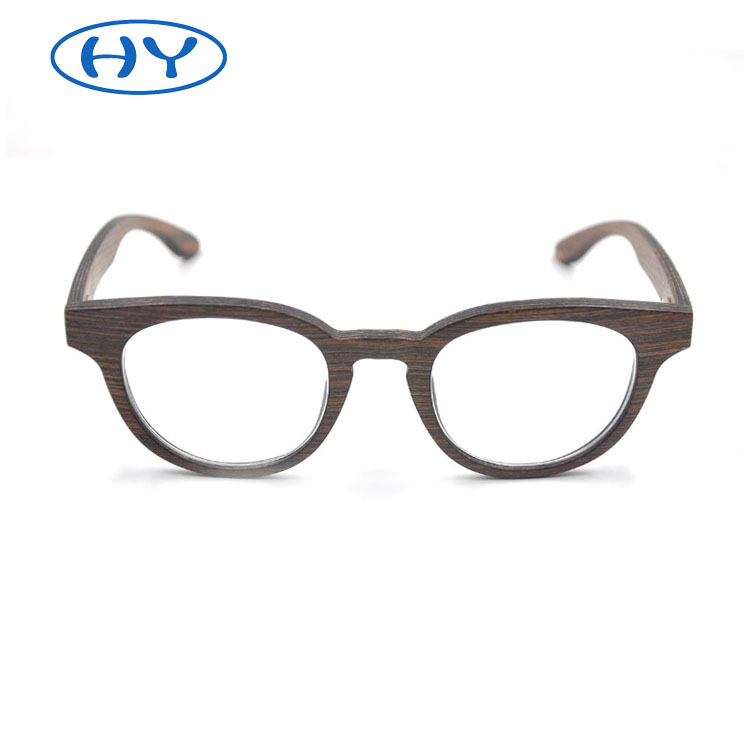 Ophthalmic Unisex OEM Logo Eyewear Optical Wooden Glasses Frame