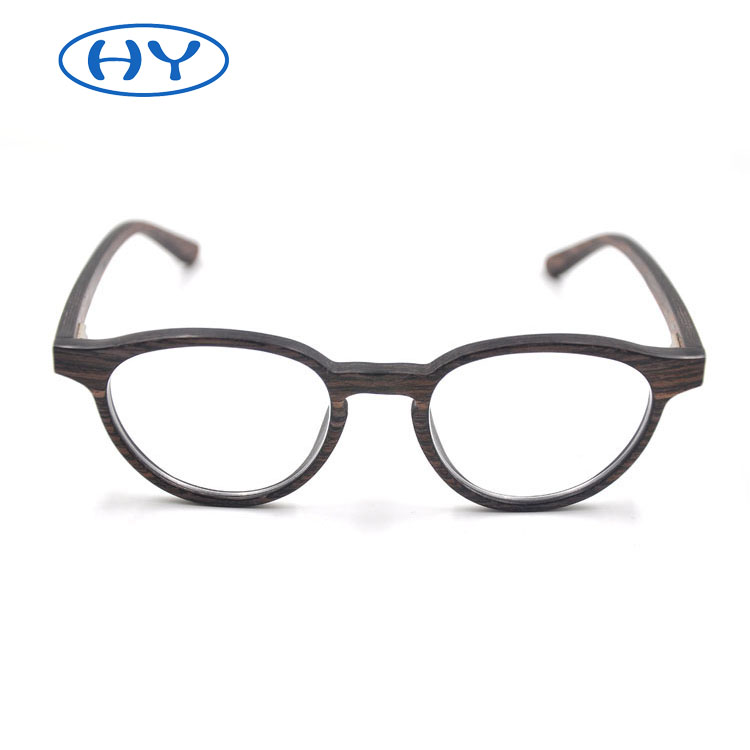 Mens Vintage Optical Frame Eyeglasses Wooden Glasses 2019